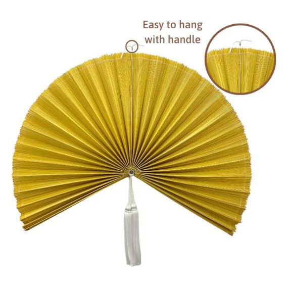 Decorative Hanging Fan For Tea Rooms Wall-Mounted Craft Fan Creative Decorative Hanging Ornament - image 9