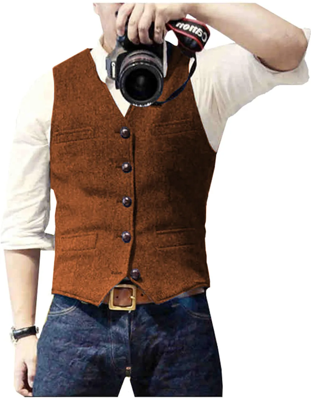 Men's Vest Herringbone Wedding Dress