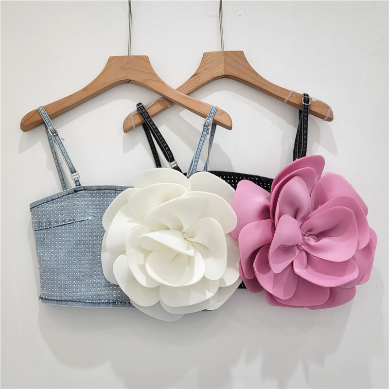 Title 8, Three-dimensional Large Flower Camisole Women