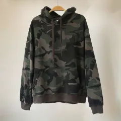 Spring And Autumn Pure Cotton Terry Plus Size Loose Pullover Hooded Long Sleeves Camouflage Sweater Women - Camouflage Color - View 1