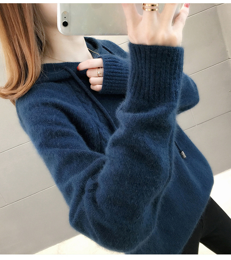 Damen-Hoodie-Sweater mit 3D-Details – Bild 6