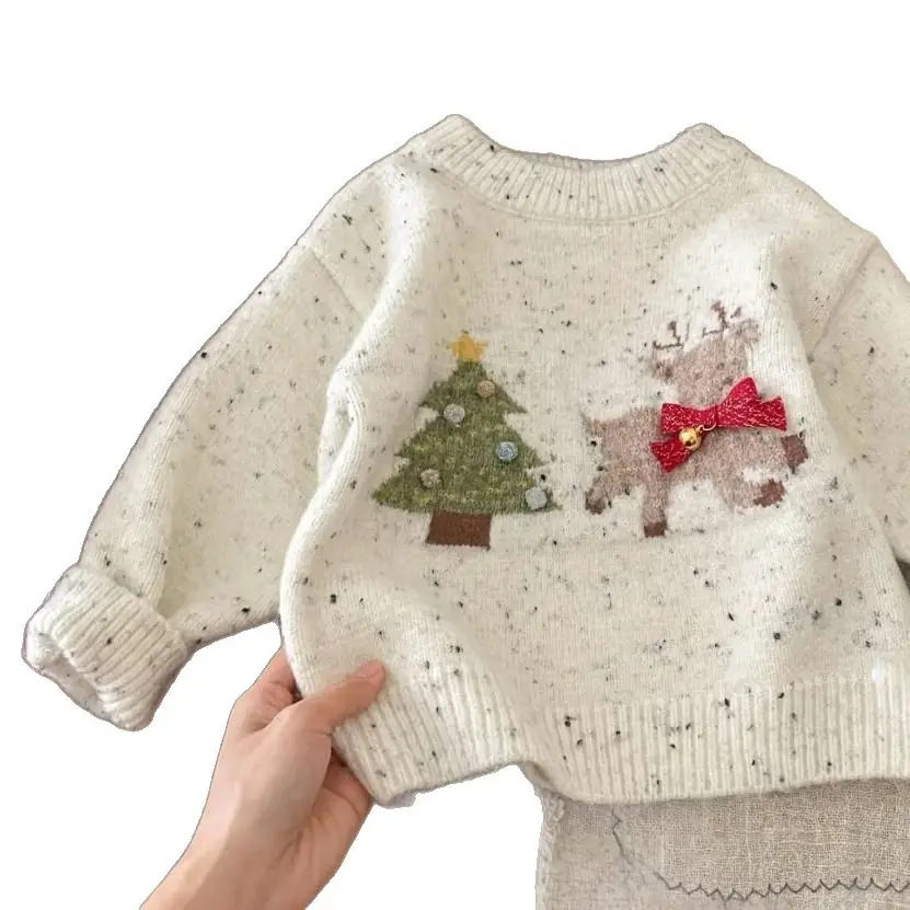 New Knitted Western Style Children's Sweater Baby's Top
