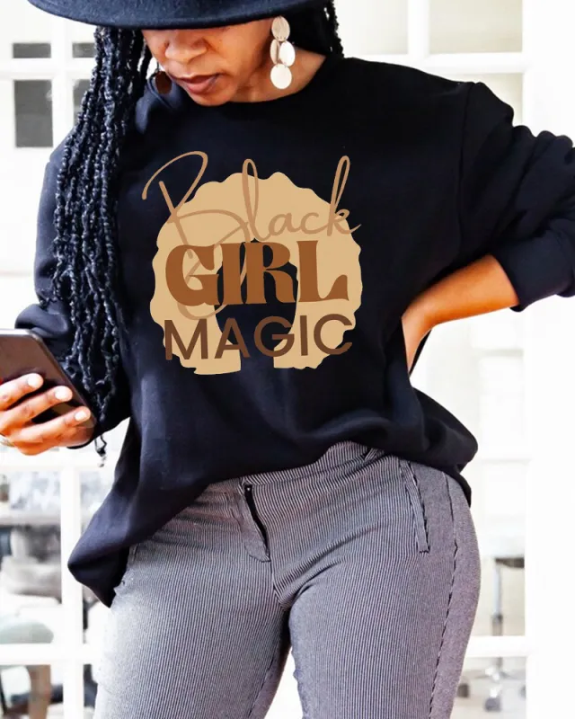 Women's European And American Round Neck Sweater Black - Shop at LoveMi