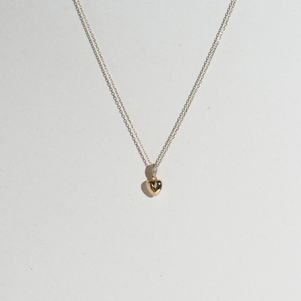 Jinai Heart Zircon Clavicle Necklace Niche And Sophisticated