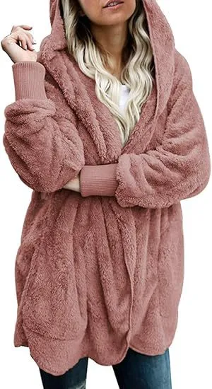 Fashion Women's Wear Plaid Coat Thickened Rose Red - Shop at LoveMi