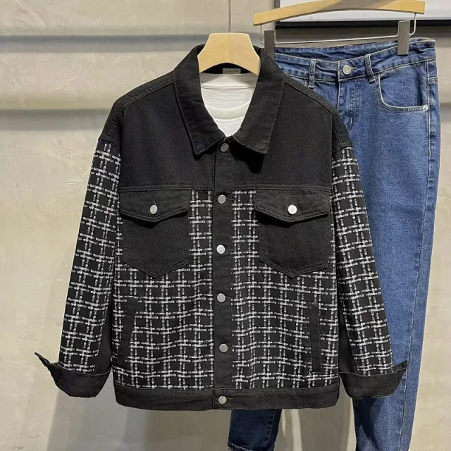 Spring And Autumn Trendy Denim Coat Black - Shop at LoveMi