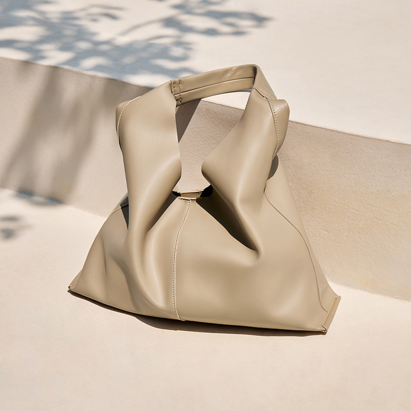 Leather Bucket Shoulder Bag