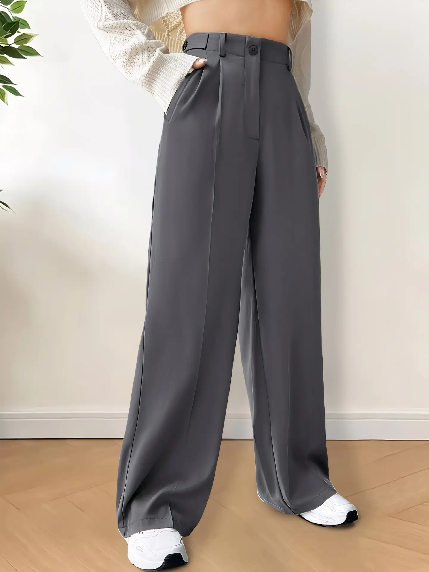 Women's Casual Straight-leg Low Waist Pants