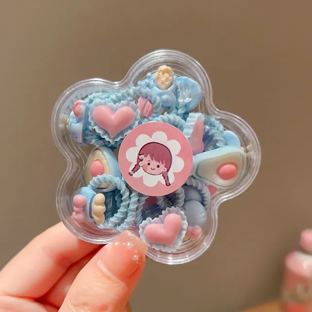 Children's Cute Baby Headdress Does Not Hurt Highly Elastic Hair Rope 9 Models 20Pcs Boxed - Shop at LoveMi