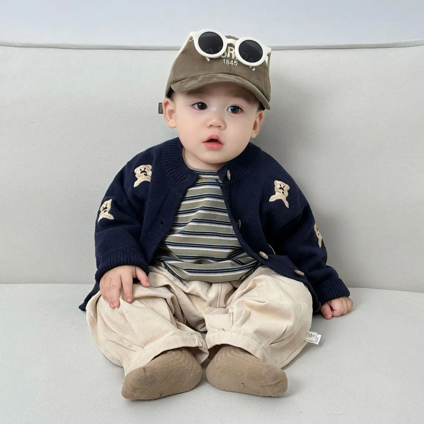 Autumn Fashion Knitted Cardigan Cute Kids Coat