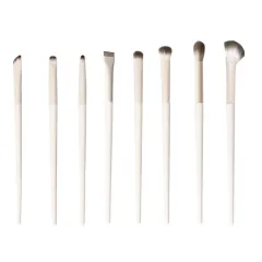 Cloud Porcelain Series Eye Makeup Detail Brush Suit Beauty Tools - 8 Pieces Bare Brush - View 1