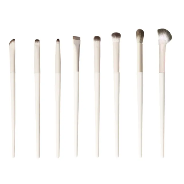 Cloud Porcelain Series Eye Makeup Detail Brush Suit Beauty Tools 8 Pieces Bare Brush - Shop at LoveMi