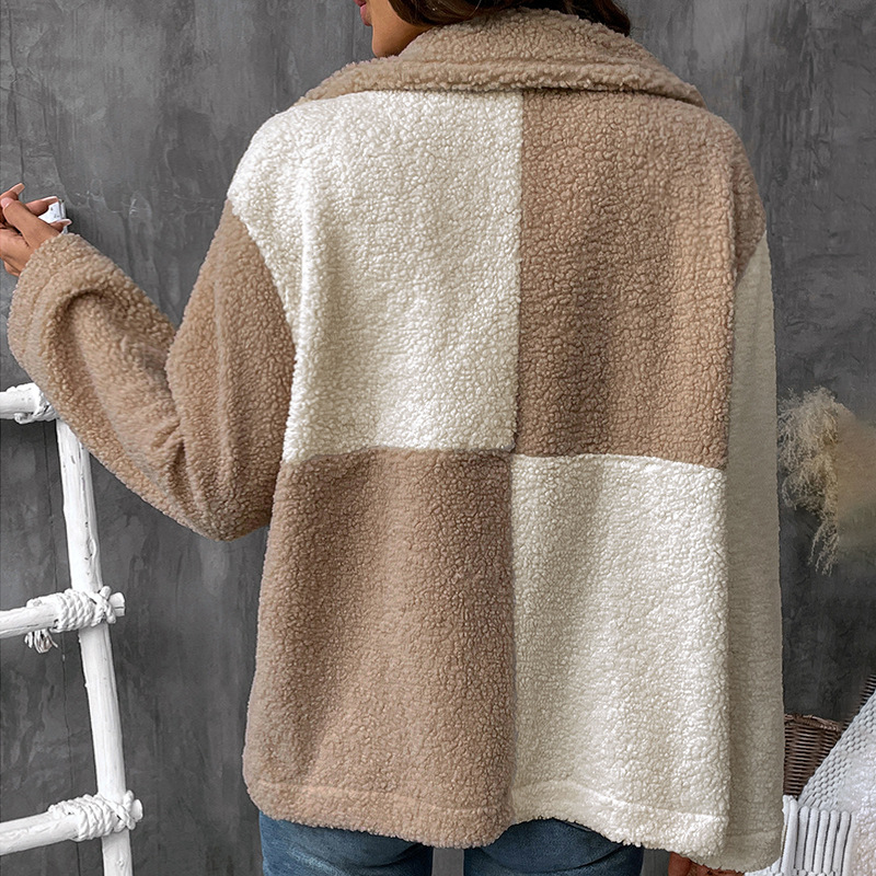 Thickened Assorted Color Single-breasted Lapel Casual Jacket