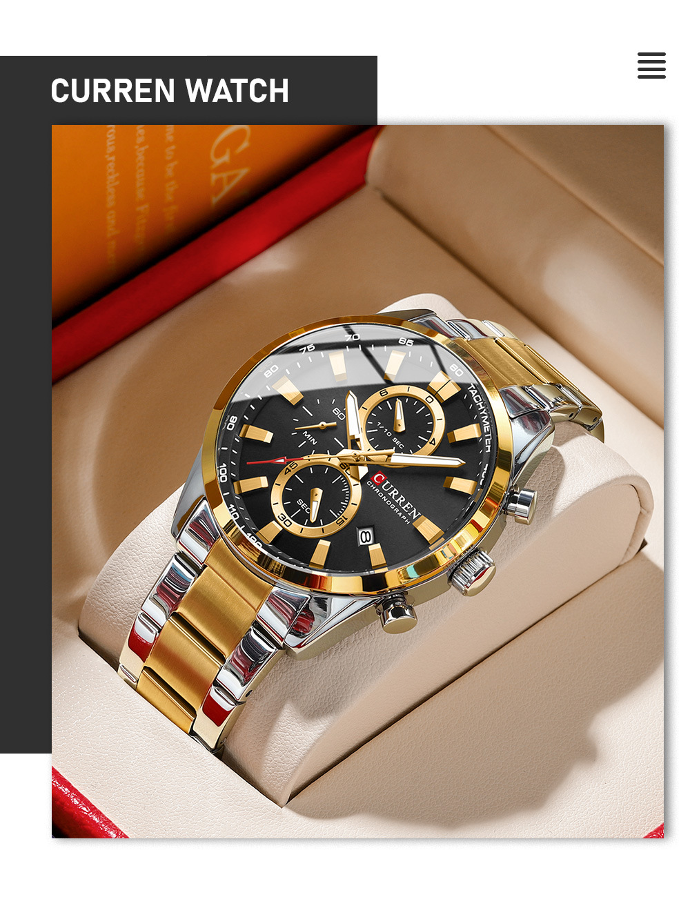 Men's Steel Belt Six-pin Chronograph Quartz Watch - Image 17