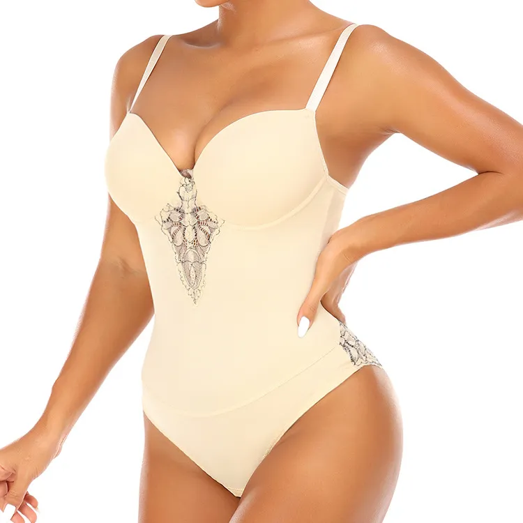 Backless Dress Wedding Dress Inner Bra Top Shoulder Strap Cross Recovery Body Corset - Skin Color-M