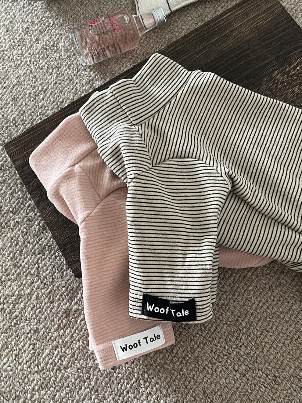 Pet Autumn Winter Warm Striped Four-Legged Jumpsuit detail photo 7