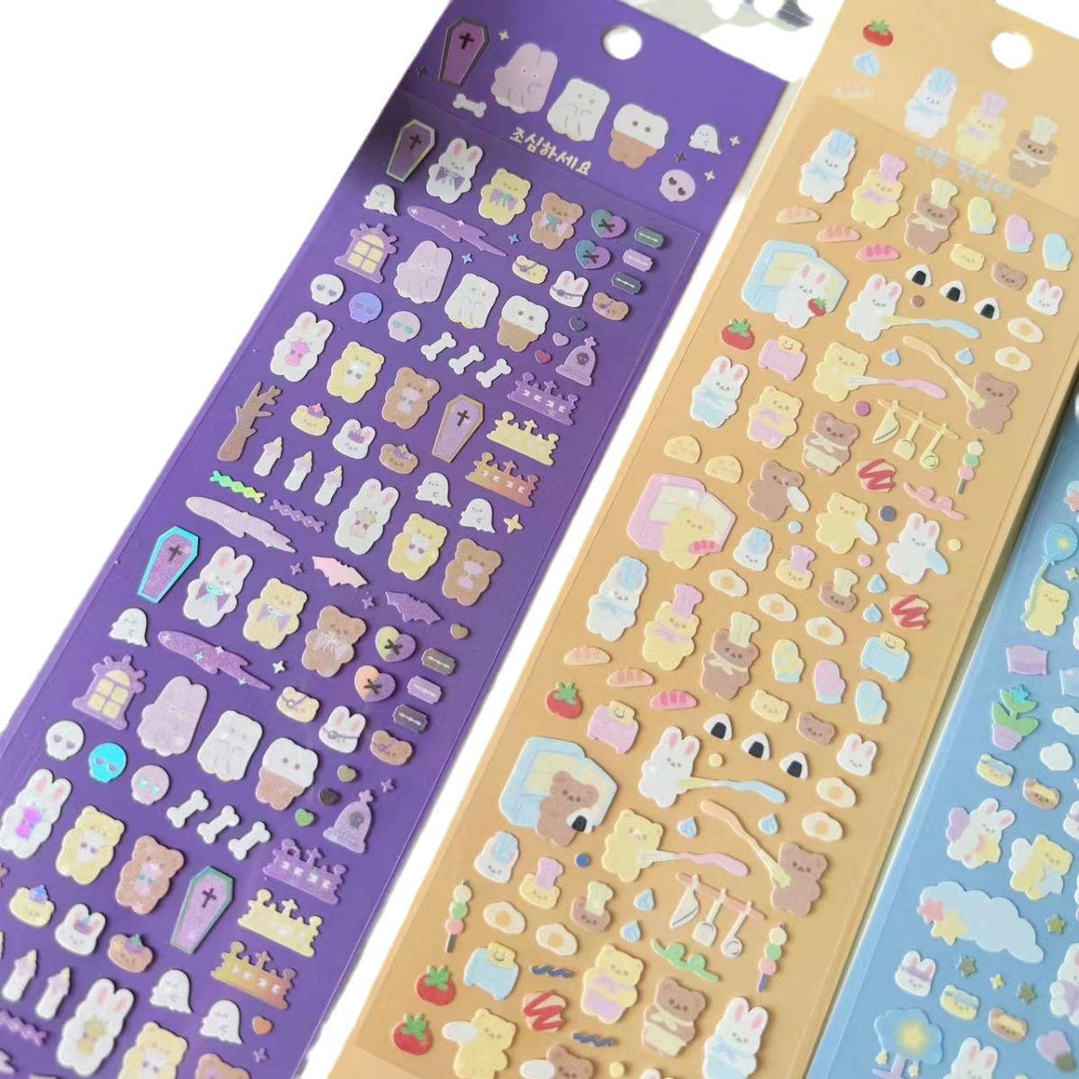 Oversized Sticker Series Featuring Adorable Little Bears