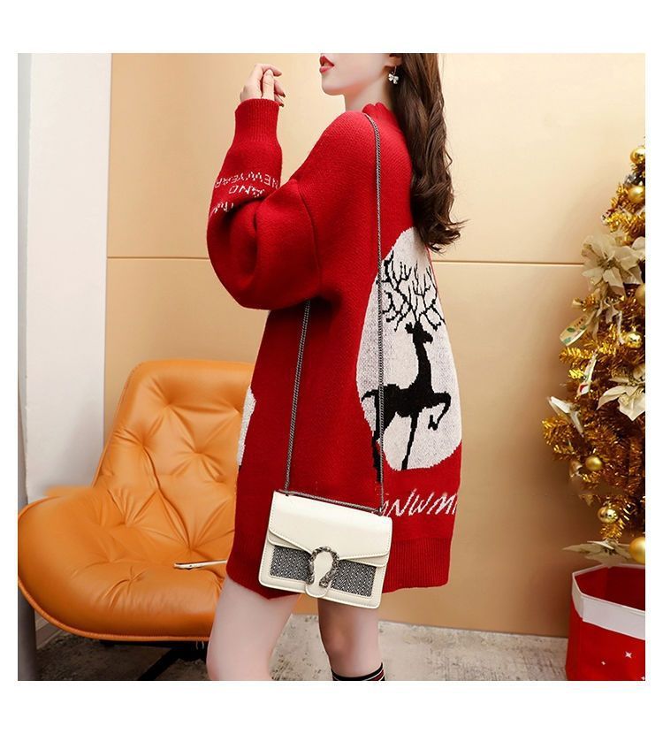 Title 14, Korean Style Mid-length Sweater Women