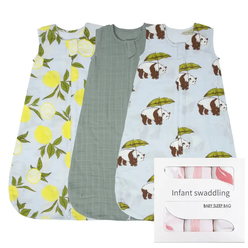 Baby Gauze Sleeping Bag Vest, Springsummer, Bamboo