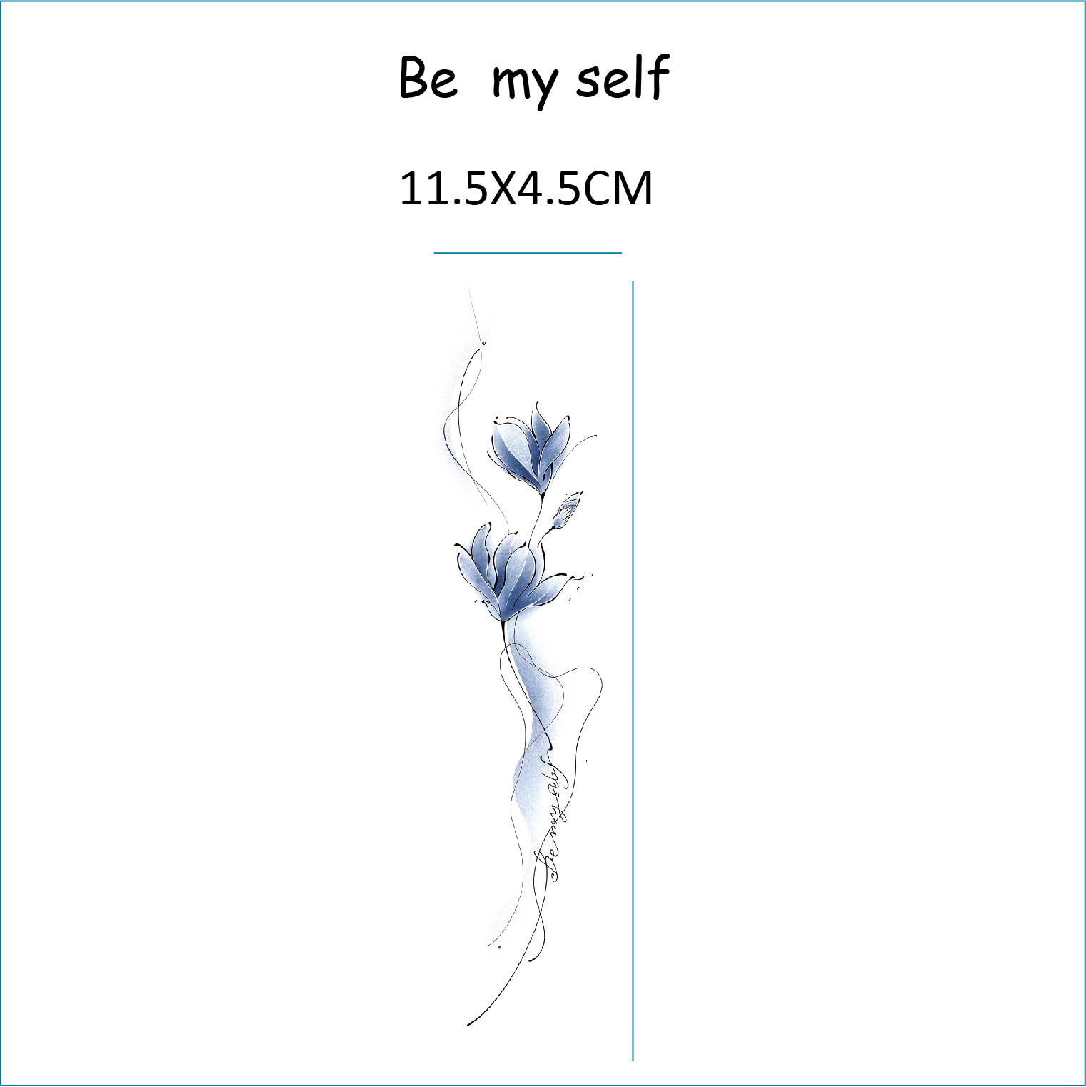 Colorful Arm Flower Tattoo Transfer Printing Bemyself Be Yourself - Shop at LoveMi