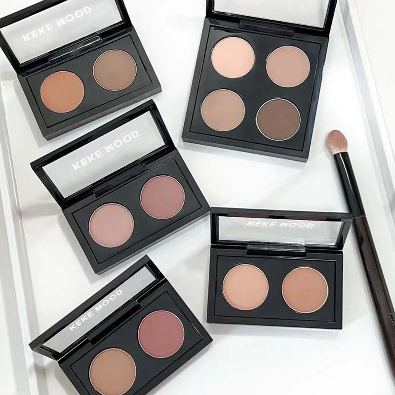 Matte Low-saturation Portable Dual-color Eyeshadow Palette
