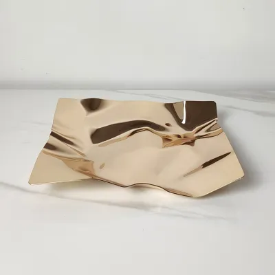 Modern Simple Metal Irregular Fruit Plate