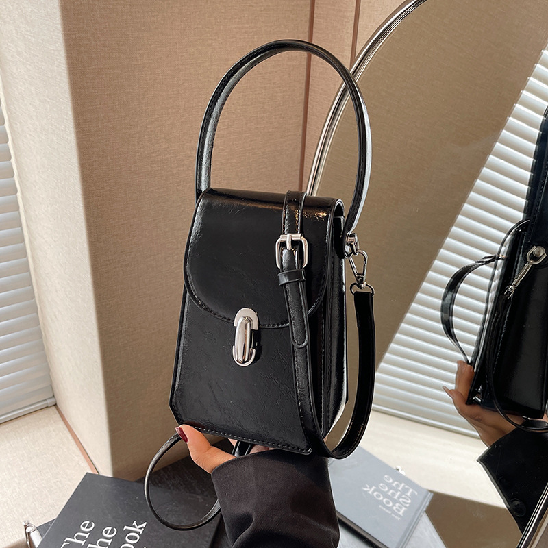 High-end Textured Small Square Tote Bag