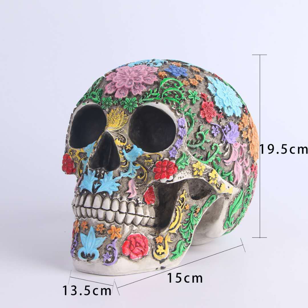 Halloween gift human skull model bar cafe decoration