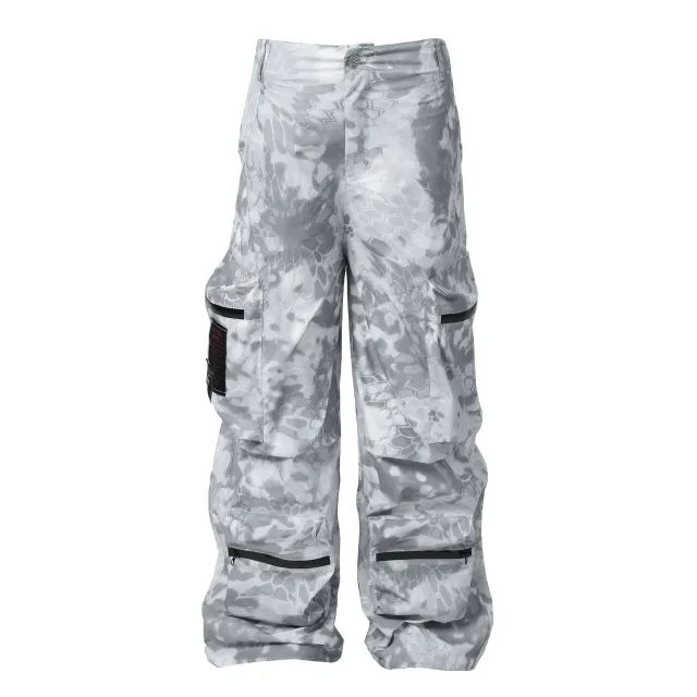 Multi pocket Design Casual Wide leg Workwear Trousers Camouflage - Shop at LoveMi