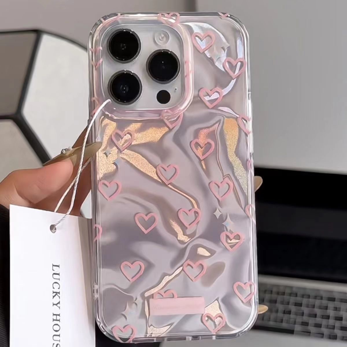 Water Ripple Love New Phone Case Big Hole - Image 4