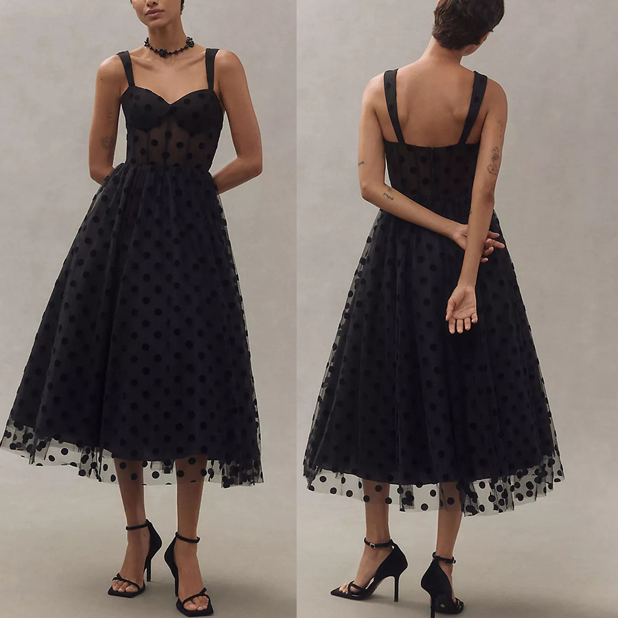 Women's Mesh Zipper Dress