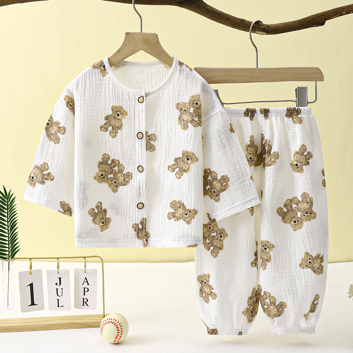 Boys Long-sleeve Cotton Top And Pants Set — foto 9
