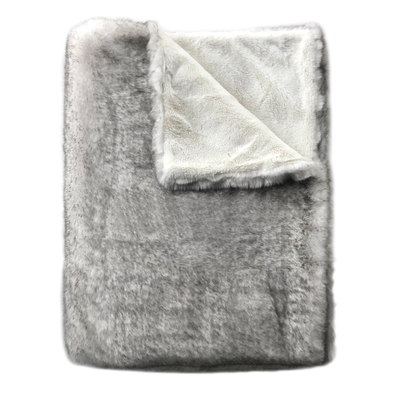 Double-Sized Sofa Blanket  Soft Fleece Lined Throw Blanket For Living Room European Style Home Decor Accent