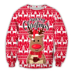 3D Digital Printing Christmas Hoodie - Yq0326-3Xl - View 1