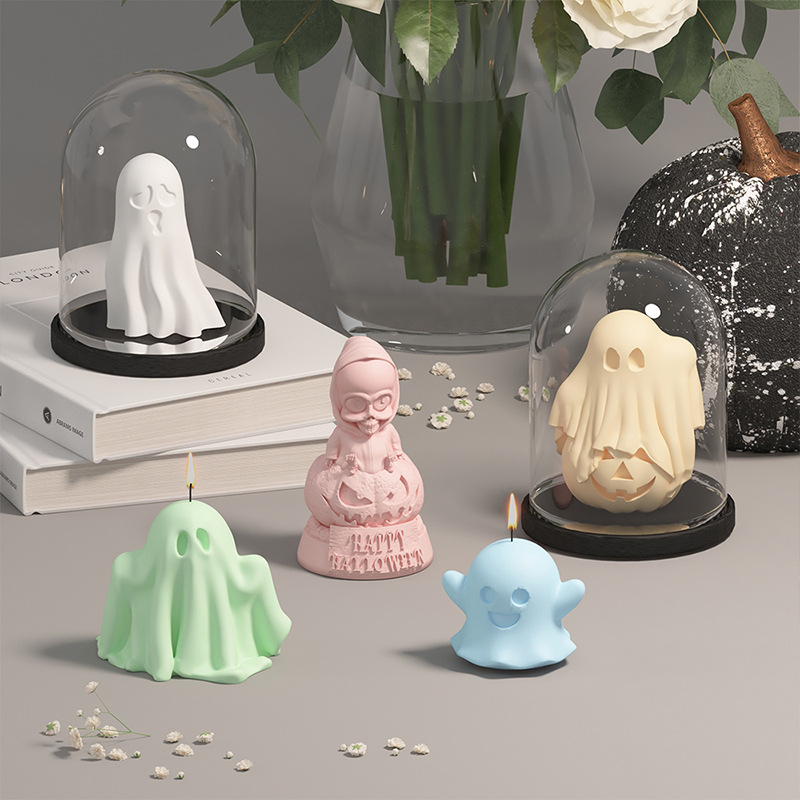 Cute Ghost Molded Silicone Halloween Decoration Diy