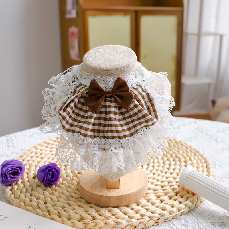 Lace Pom-Pom Pet Collar
