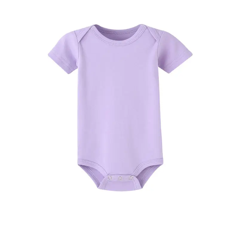 Summer Triangle Solid Color Short-sleeved One-piece Romper
