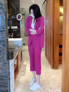 Plus Size Suit Coat Harem Pants Two-piece Set