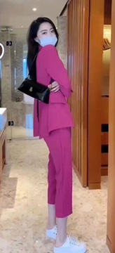 Plus Size Suit Coat Harem Pants Two-piece Set