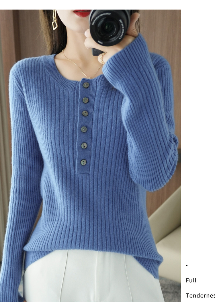 Title 10, New Cashmere Sweater Womens Round Neck Long Sl...