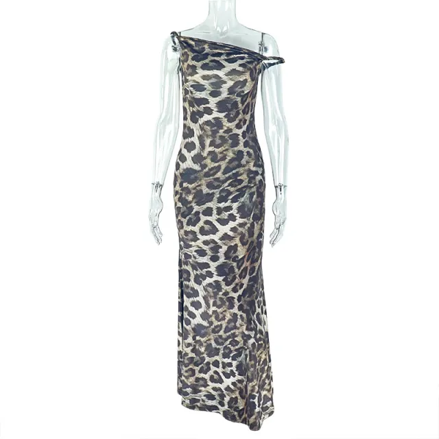 Asymmetric Design Women's Bodycon Pencil Skirt Leopard - Shop at LoveMi