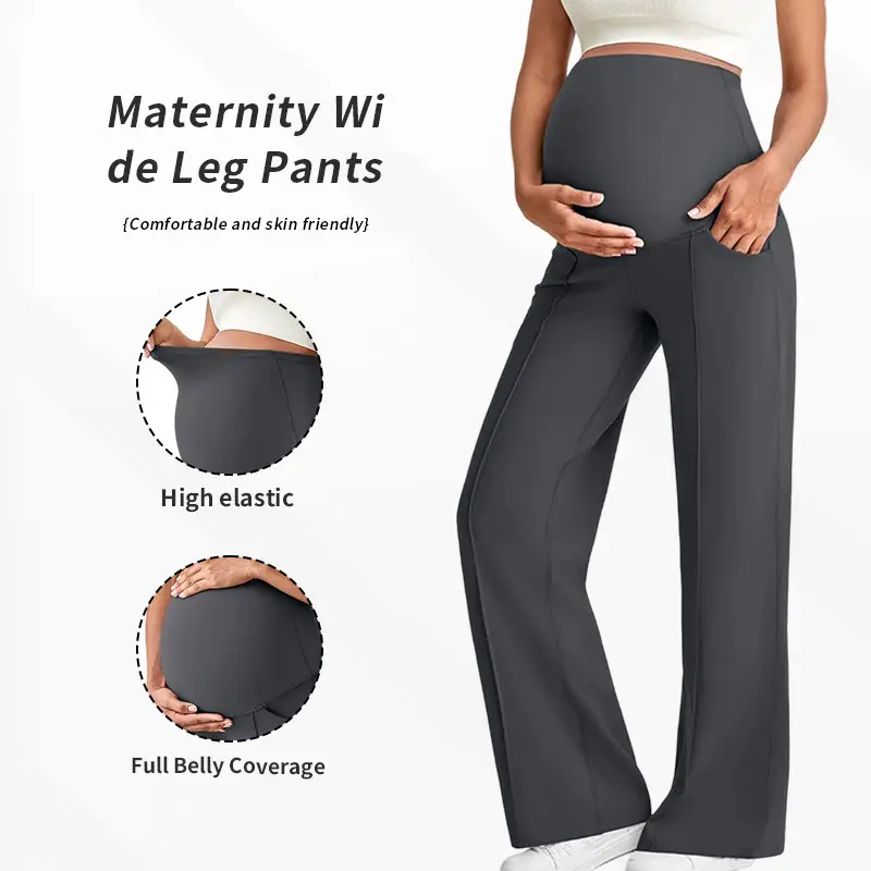 Maternity Belly Support Straight Leg Pants