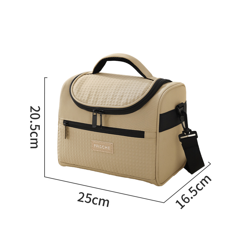 Office Workers Large-Capacity Insulated Lunch Bag With Shoulder Strap