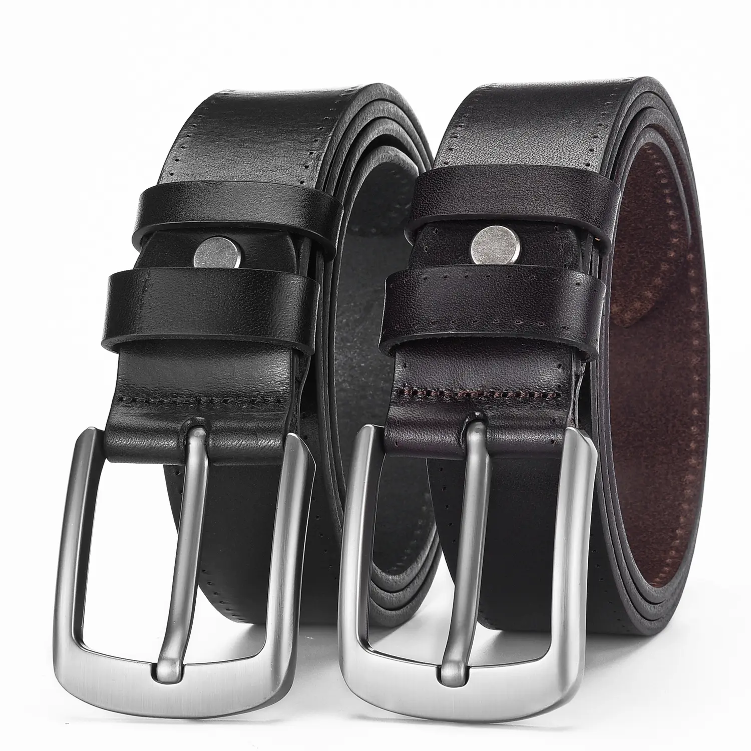 Men's Alloy Pin Buckle Casual First Layer