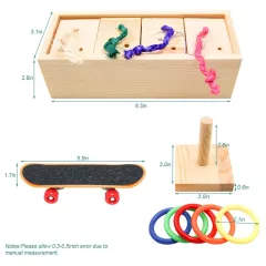 Parrot Toy Bird Supplies Supplies Puzzle Training - 3Piece Set - View 1