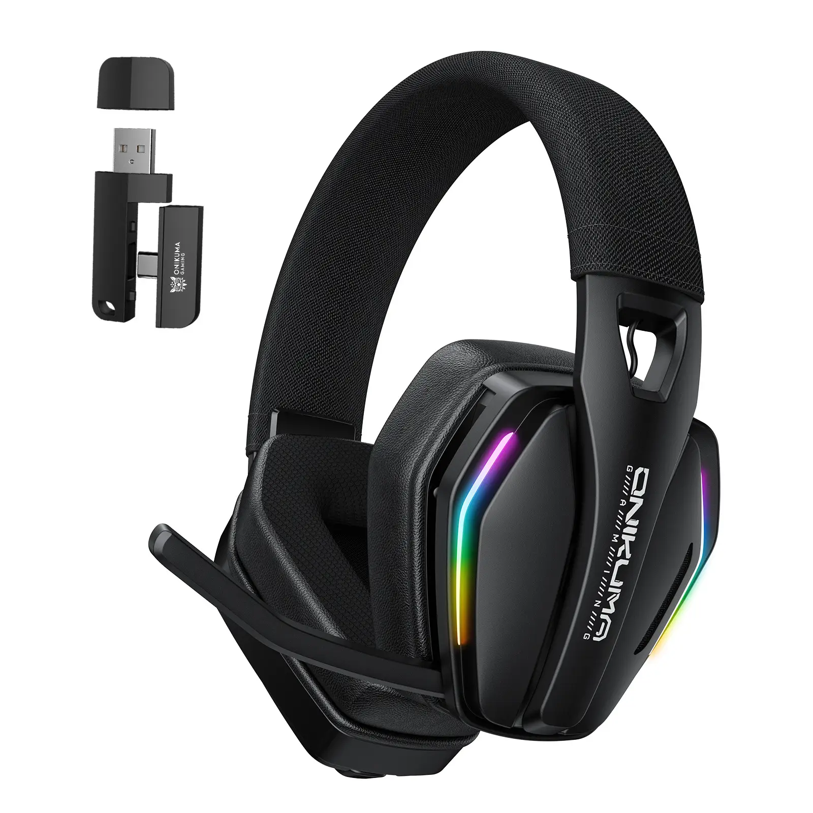 Tri-mode Gaming Headset Black Over-ear