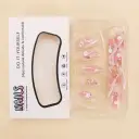 Wear Nail Flower Gilding Nail Tips Gradient view 4