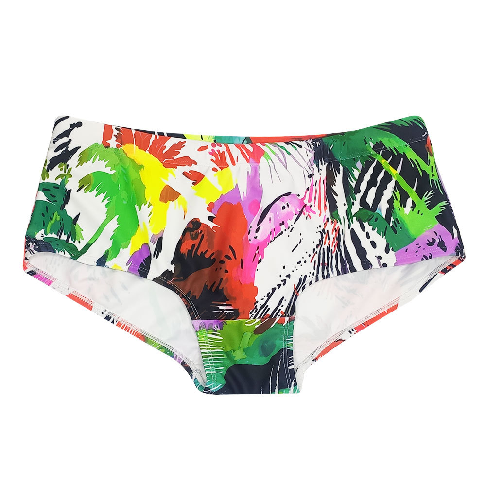 Title 7, Mens Tropical Coconut Color Splatter Print Swi...