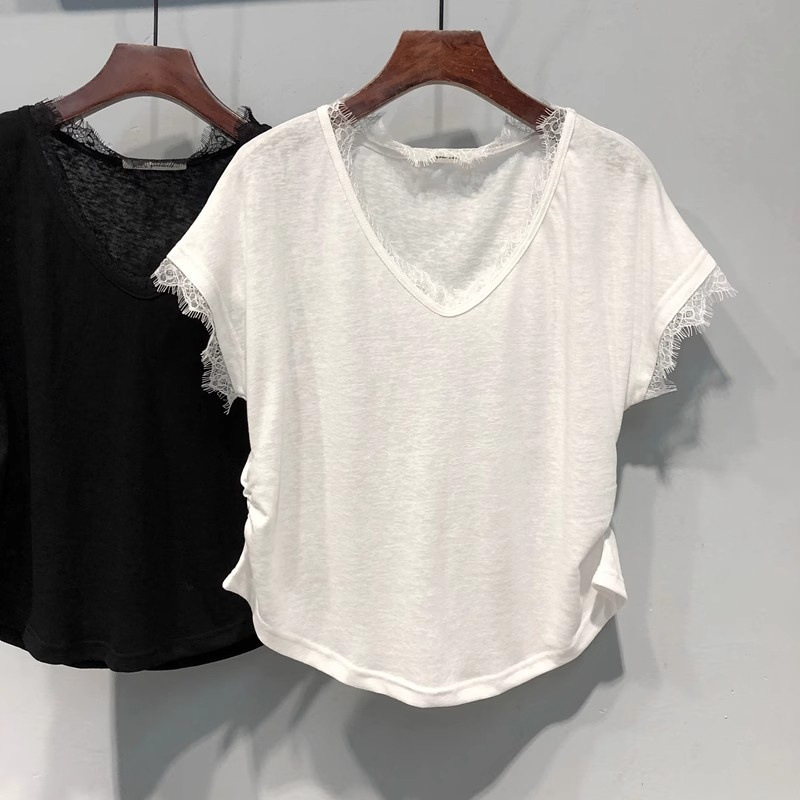 Summer Loose Slimming Korean-Style Base Shirt