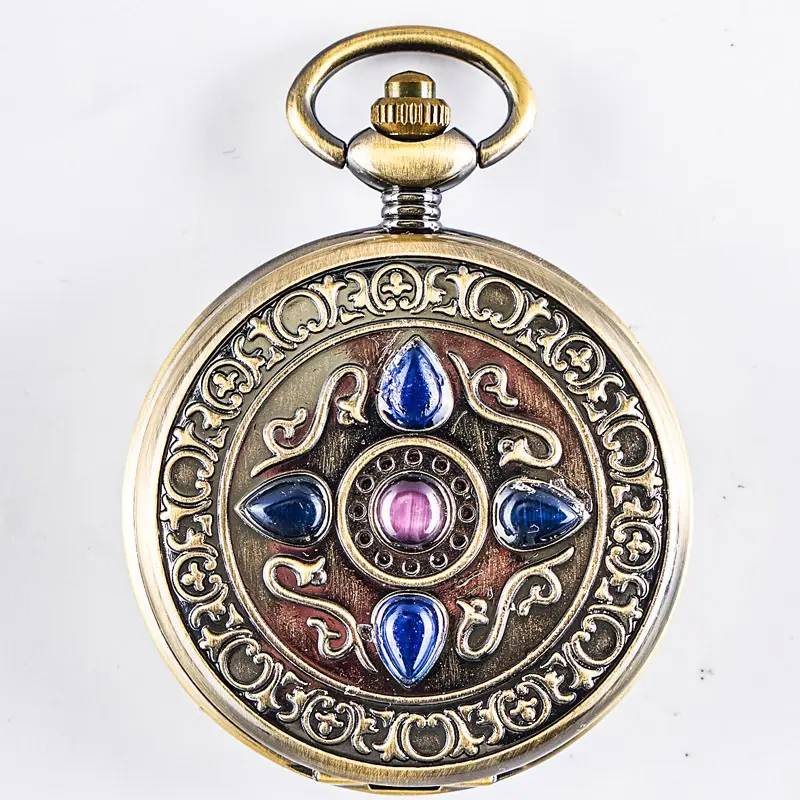 Retro Flip-Open Mechanical Pocket Watch